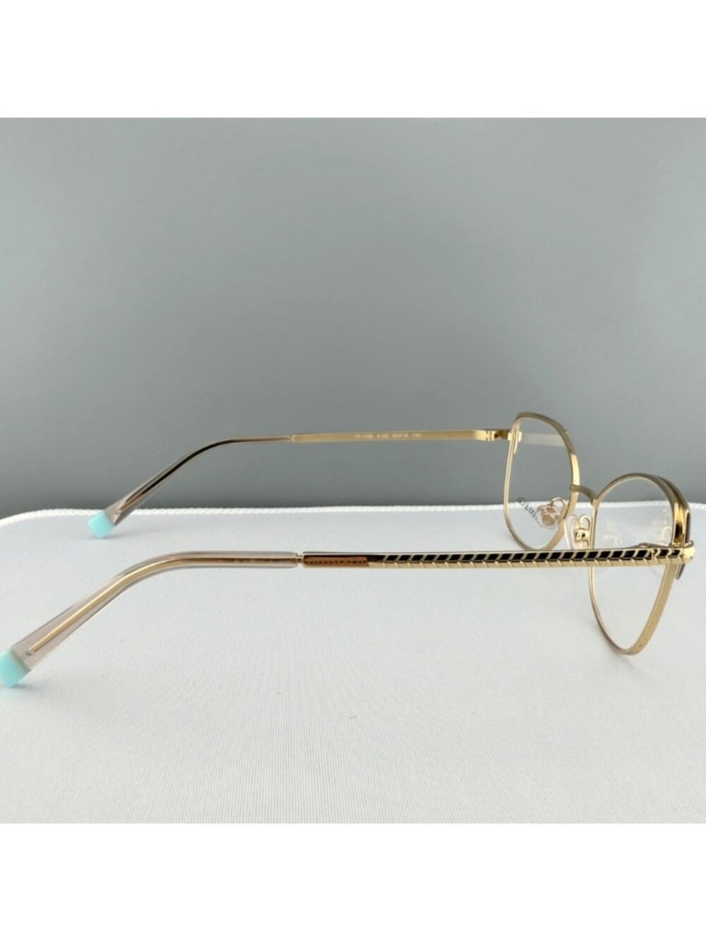 Tiffany & Co. Eyeglasses Frames TF 1136 6133 Gold Grey 53-16-140 - Picture 7 of 10